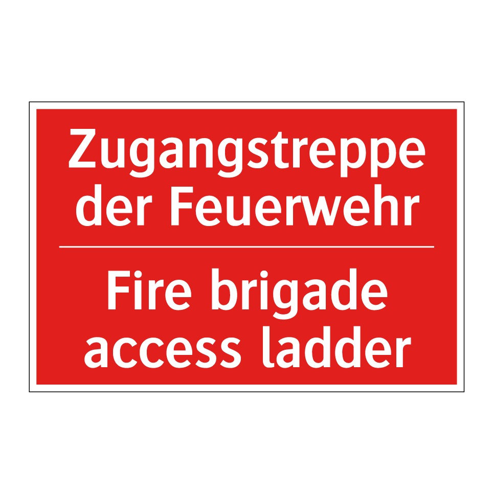 Zugangstreppe der Feuerwehr - Fire brigade access ladder