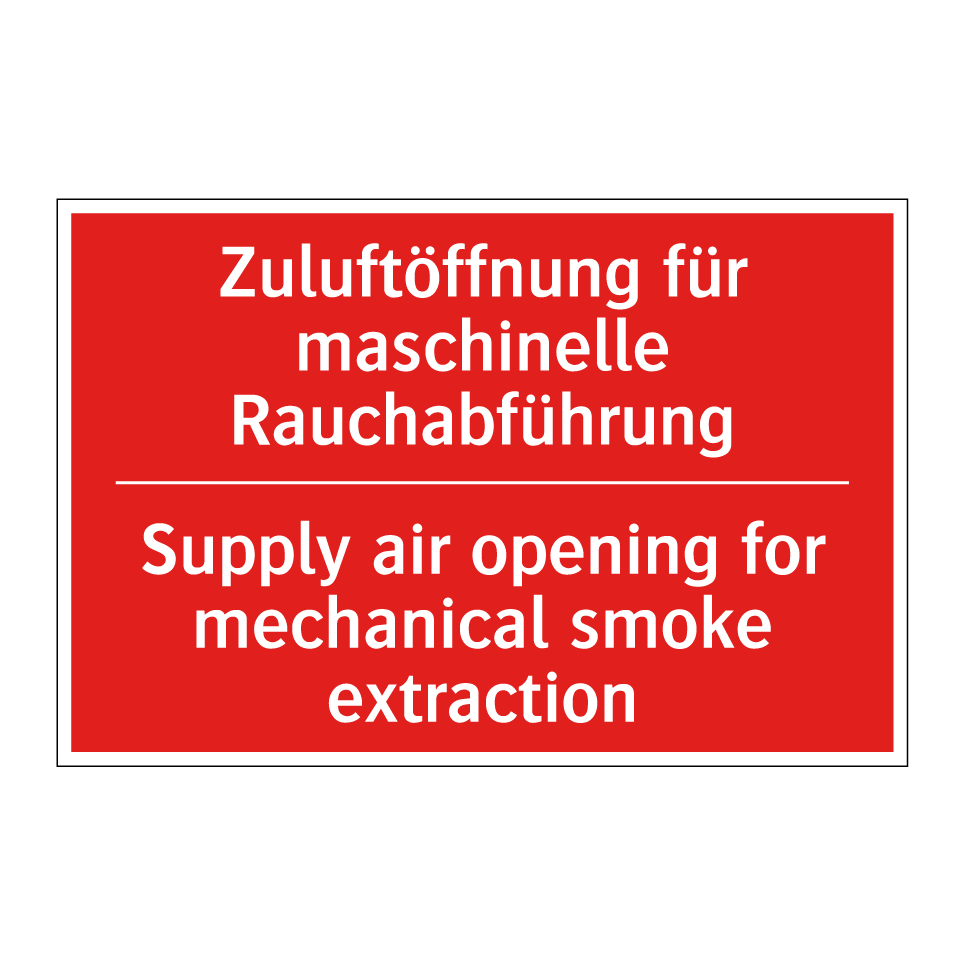 Zuluftöffnung für maschinelle /.../ - Supply air opening for mechanical /.../