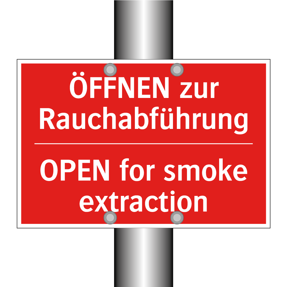 ÖFFNEN zur Rauchabführung - OPEN for smoke extraction