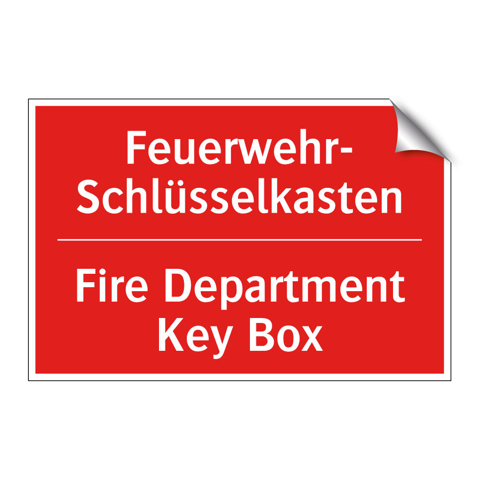Feuerwehr- Schlüsselkasten - Fire Department Key Box