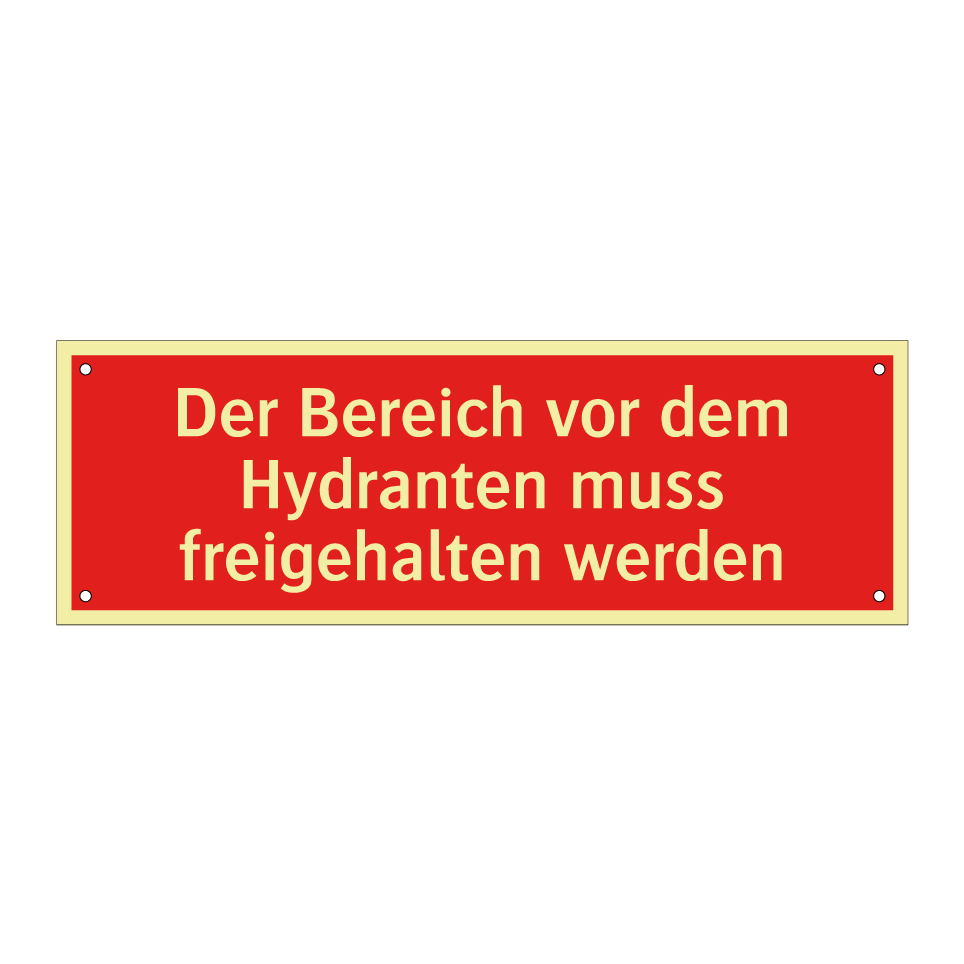 Der Bereich vor dem Hydranten muss freigehalten werden