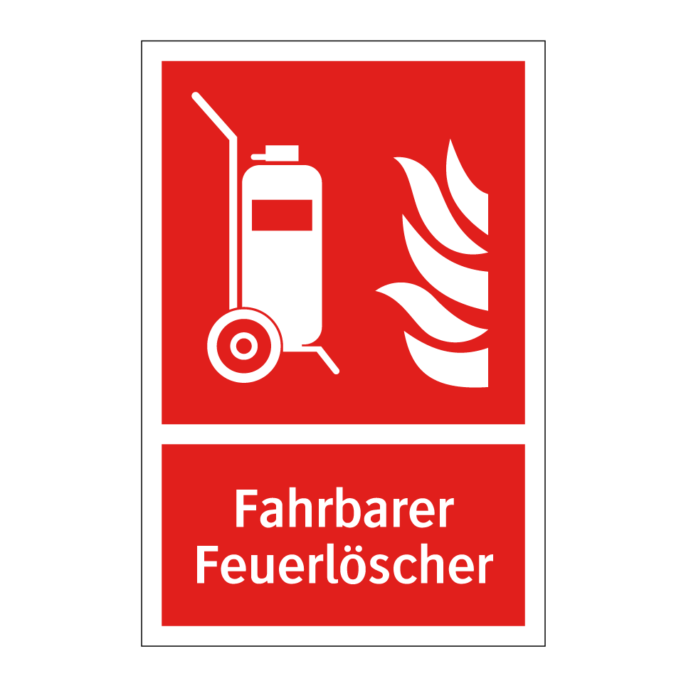 Fahrbarer Feuerlöscher