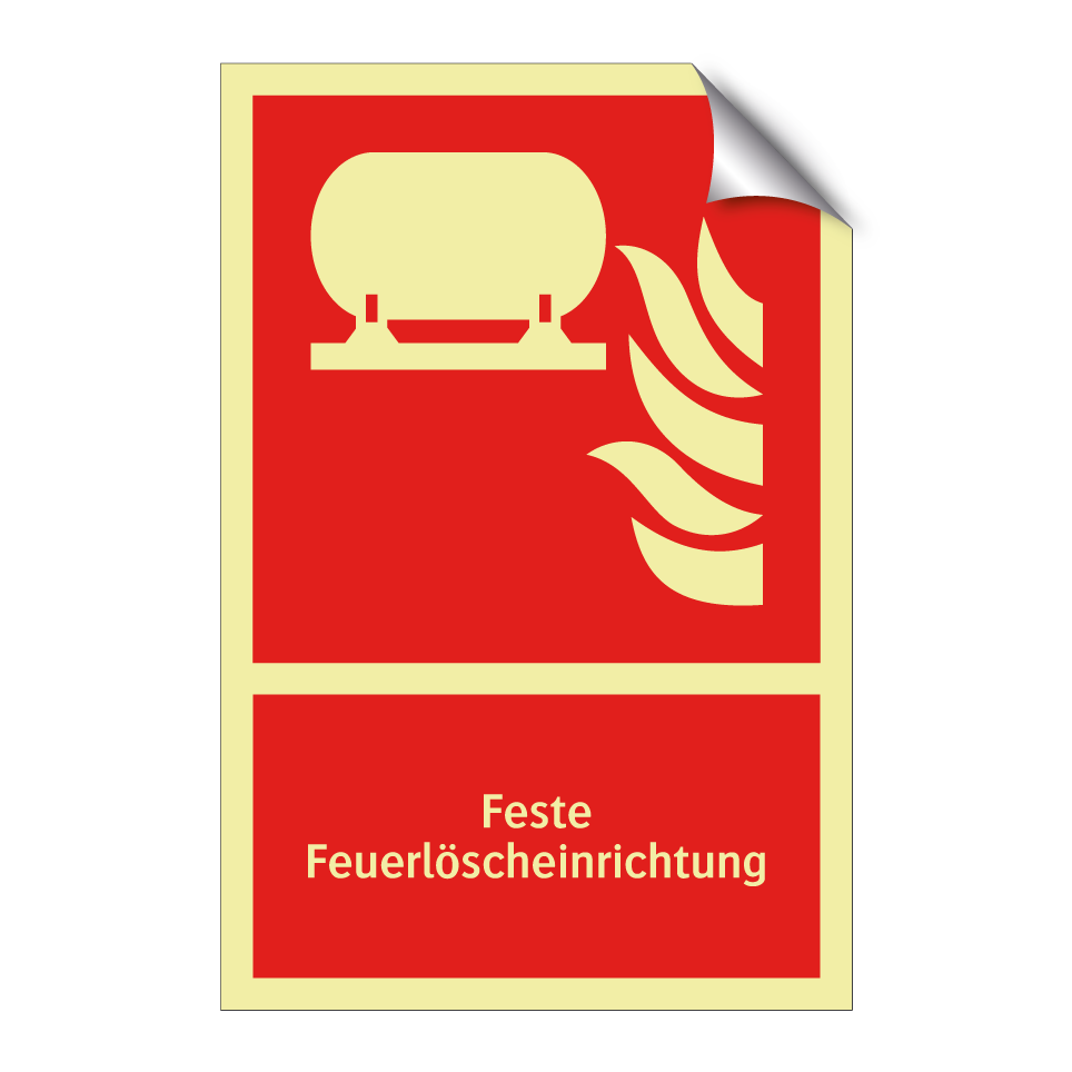 Feste Feuerlöscheinrichtung