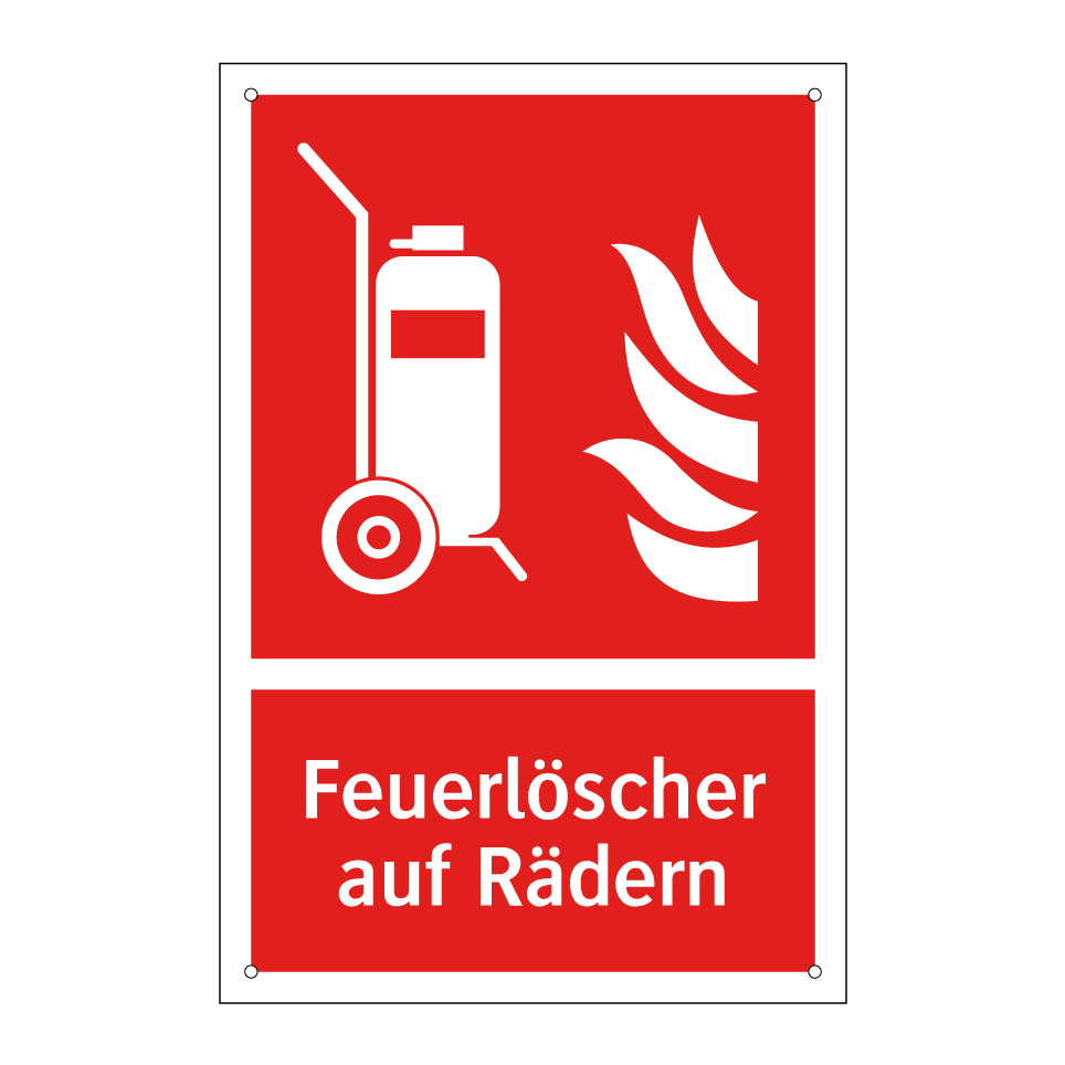 Feuerlöscher auf Rädern
