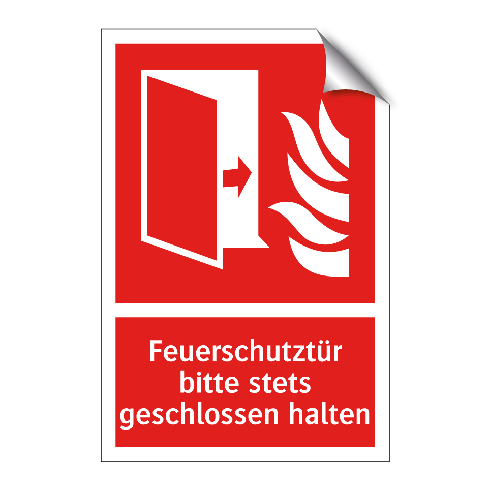 Feuerschutztür bitte stets geschlossen halten