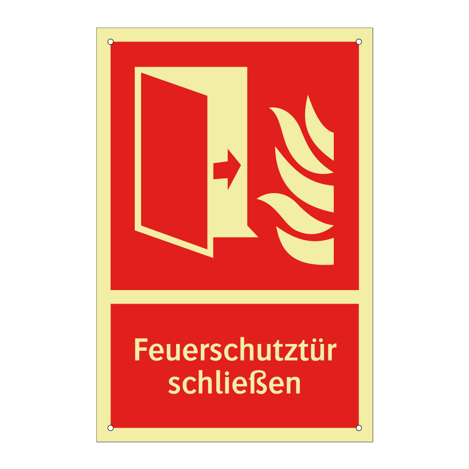 Feuerschutztür schließen