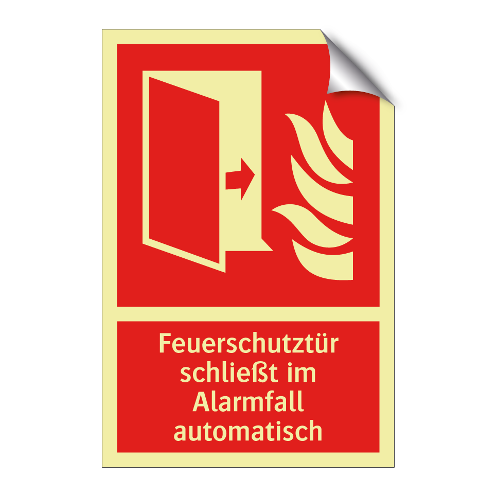 Feuerschutztür schließt im Alarmfall automatisch