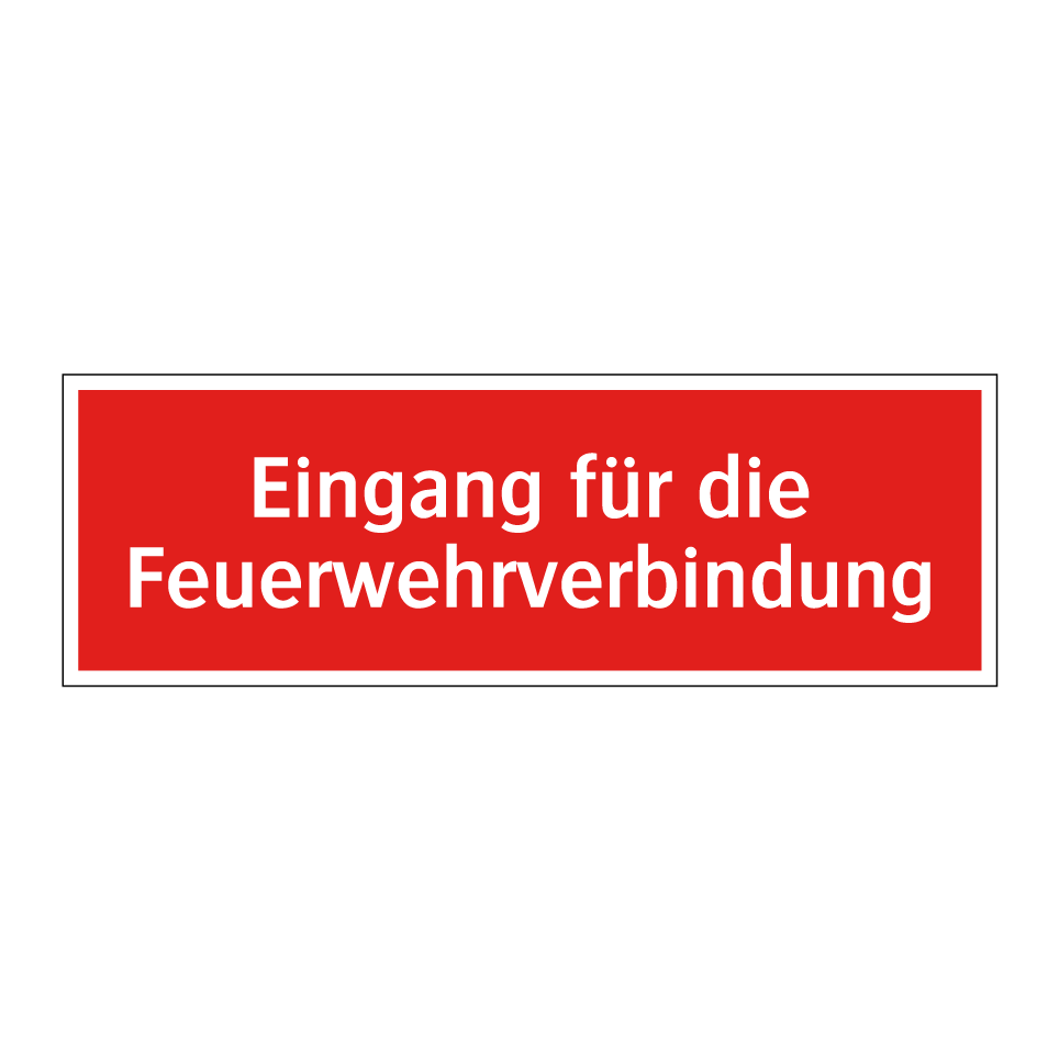 Eingang für die Feuerwehrverbindung