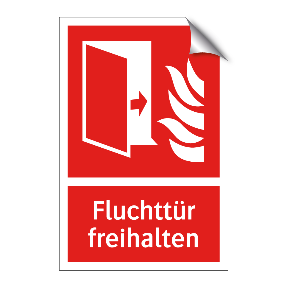 Fluchttür freihalten