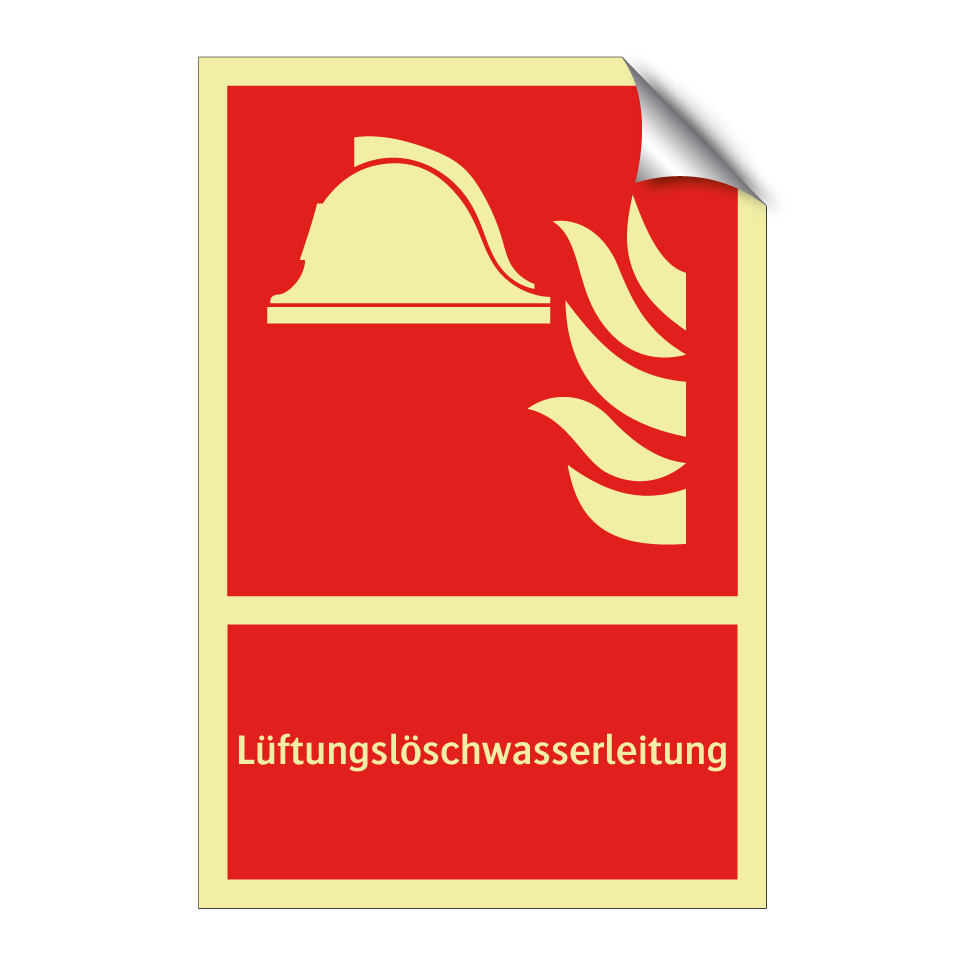Lüftungslöschwasserleitung