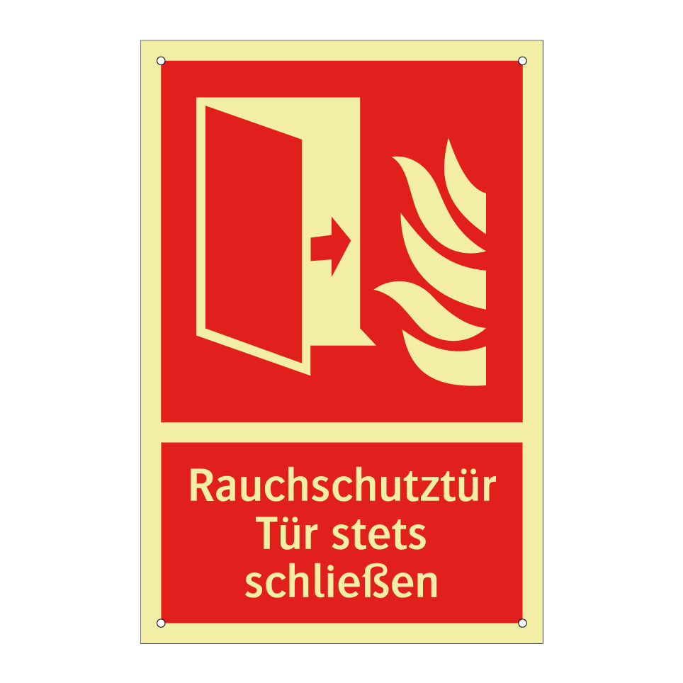Rauchschutztür Tür stets schließen
