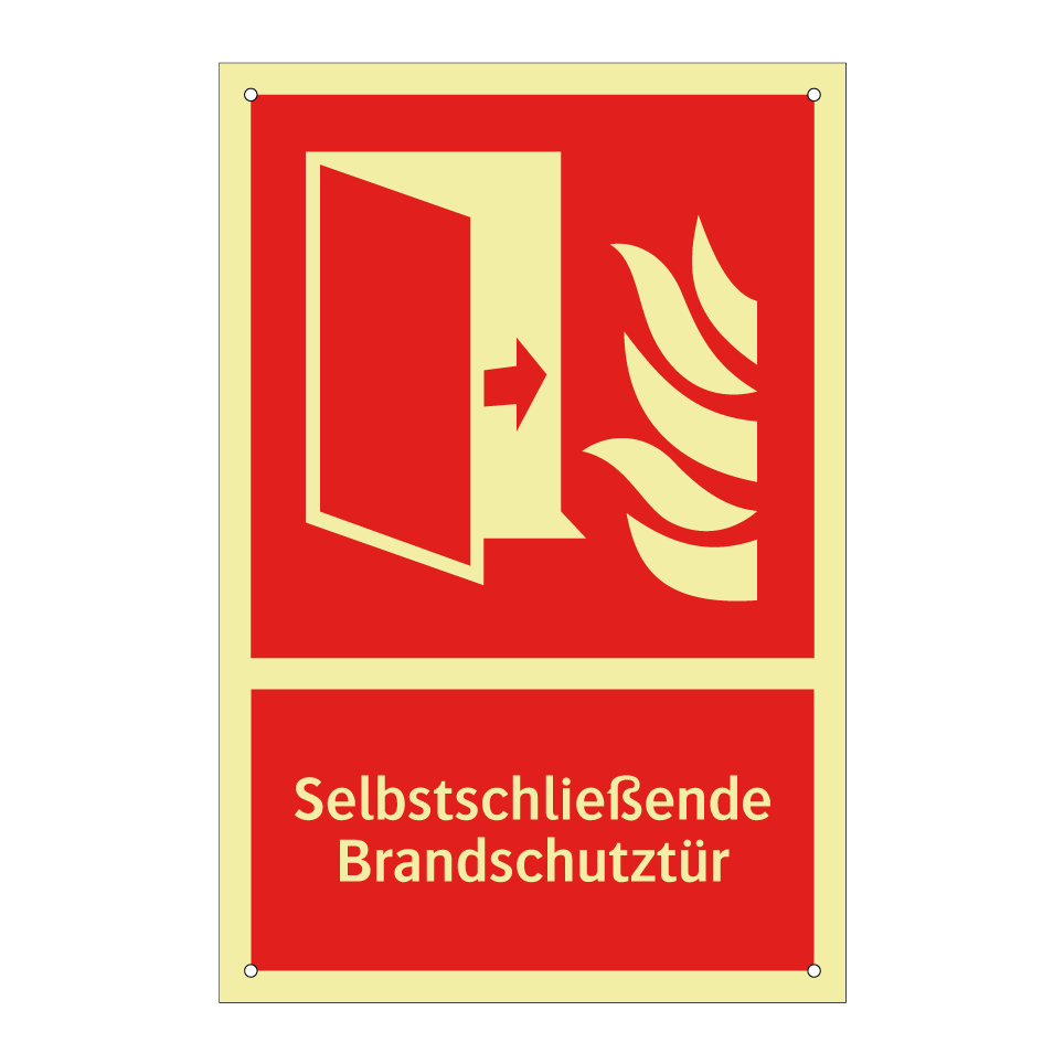 Selbstschließende Brandschutztür