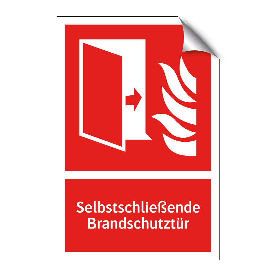 Selbstschließende Brandschutztür