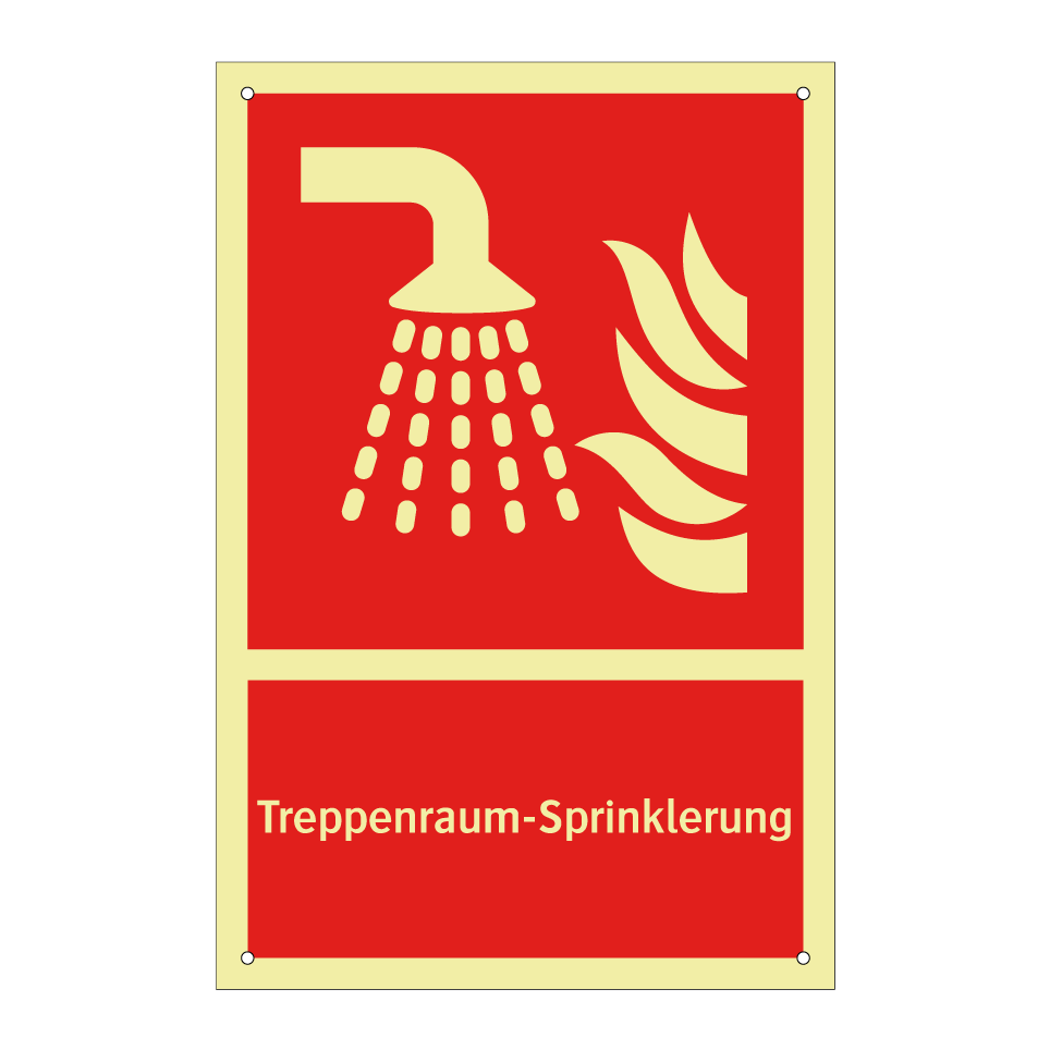 Treppenraum-Sprinklerung