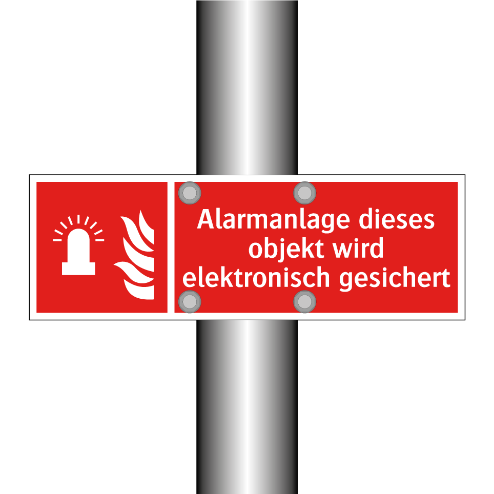 Alarmanlage dieses objekt wird elektronisch gesichert