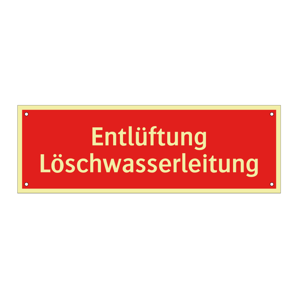 Entlüftung Löschwasserleitung