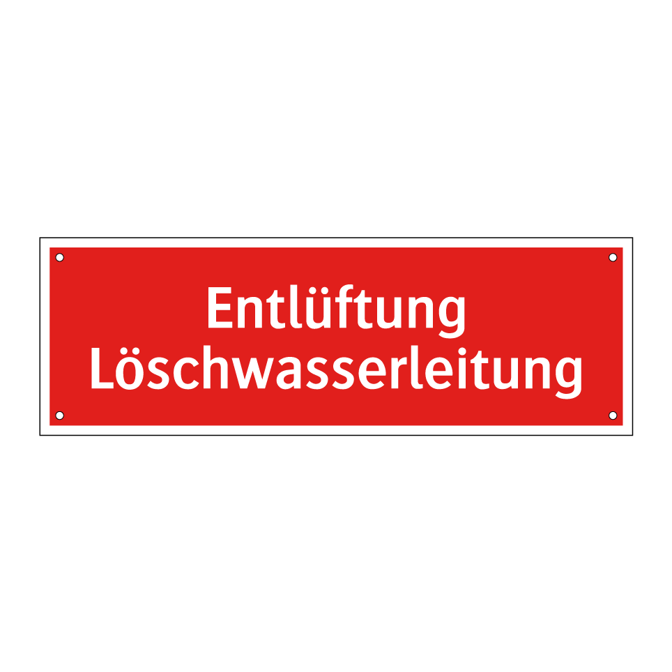 Entlüftung Löschwasserleitung