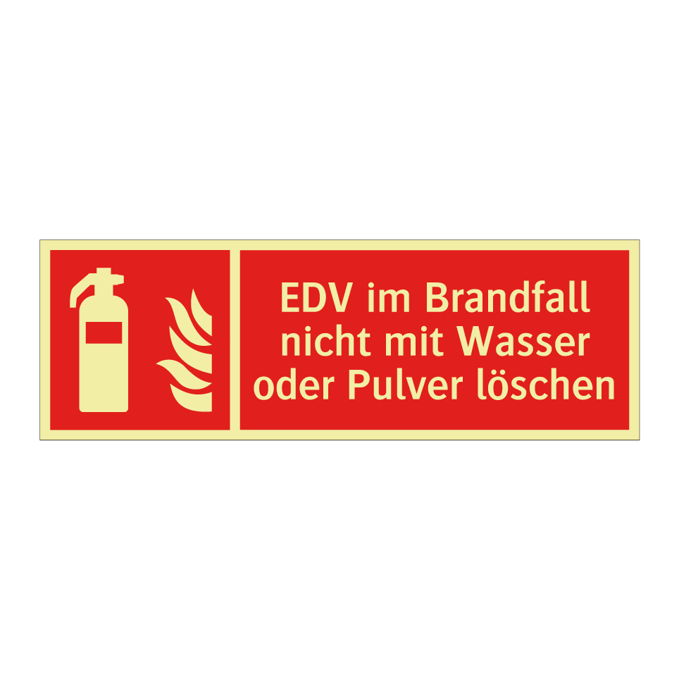EDV im Brandfall nicht mit Wasser oder Pulver löschen