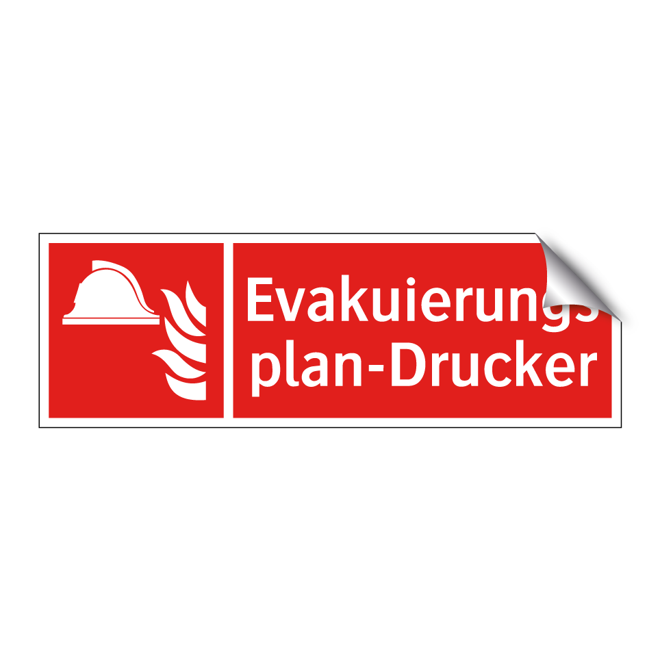 Evakuierungsplan-Drucker