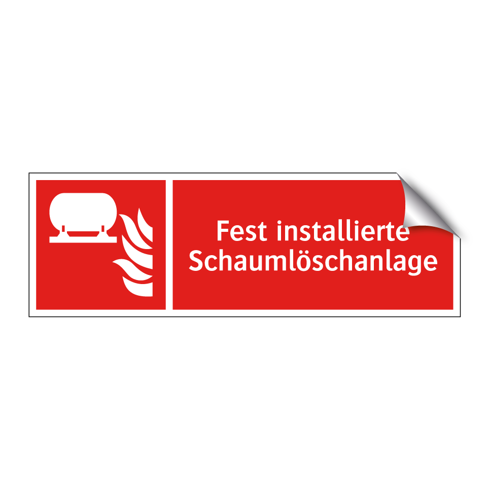 Fest installierte Schaumlöschanlage