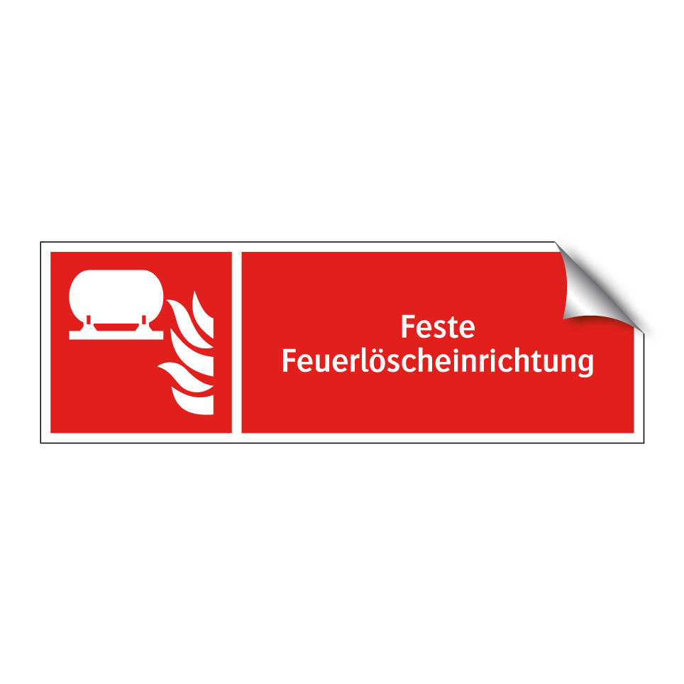 Feste Feuerlöscheinrichtung