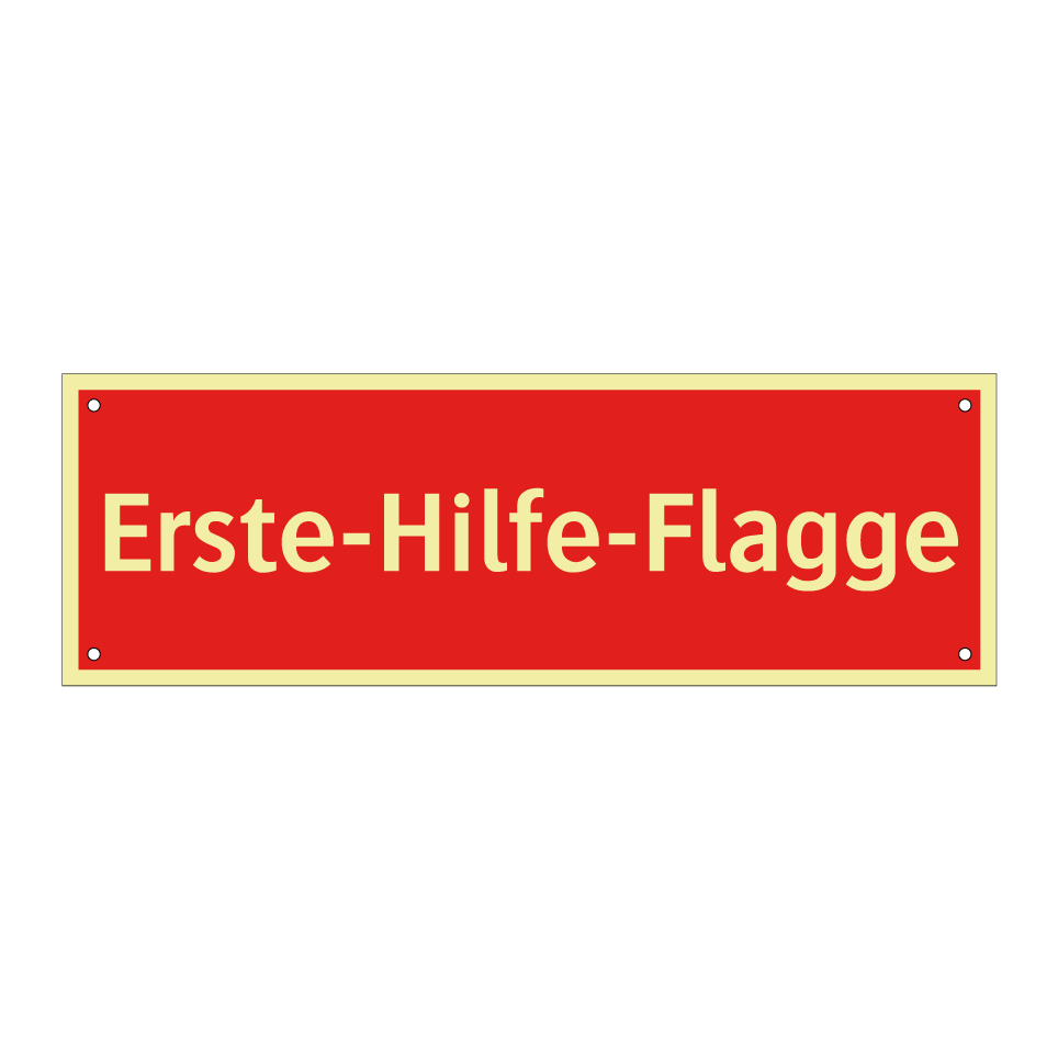 Erste-Hilfe-Flagge