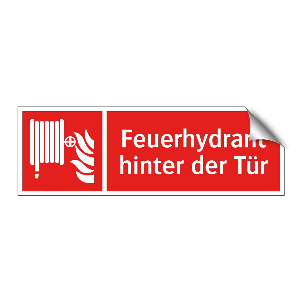 Feuerhydrant hinter der Tür