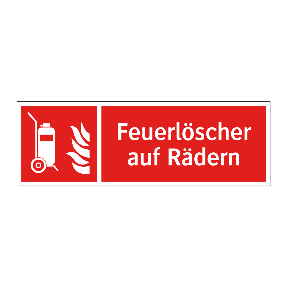Feuerlöscher auf Rädern