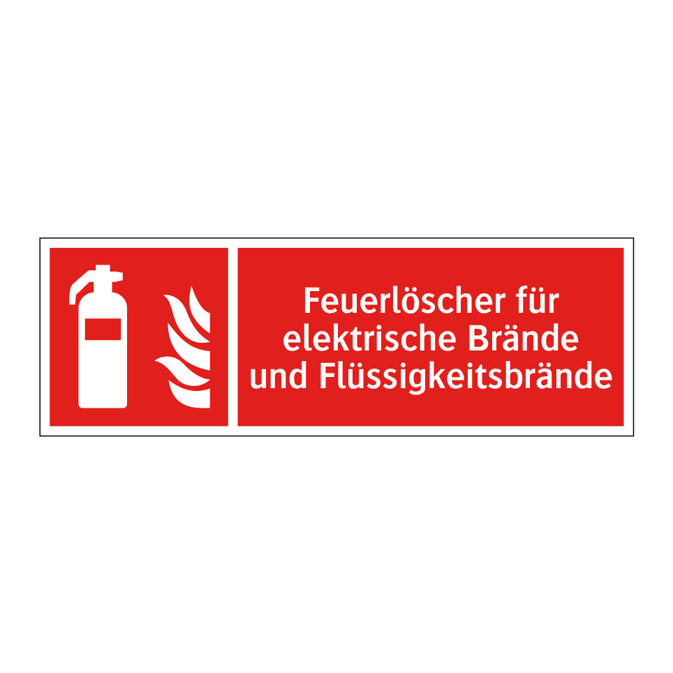 Feuerlöscher für elektrische Brände und Flüssigkeitsbrände