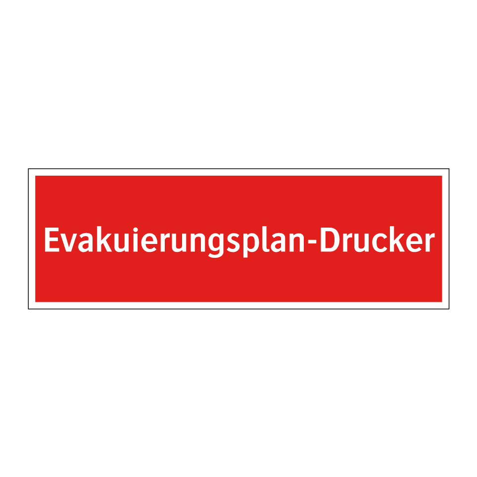 Evakuierungsplan-Drucker