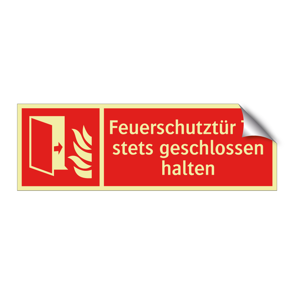 Feuerschutztür Tür stets geschlossen halten