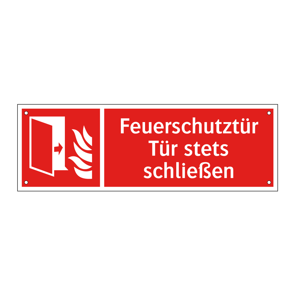 Feuerschutztür Tür stets schließen