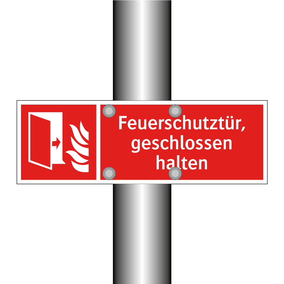 Feuerschutztür, geschlossen halten