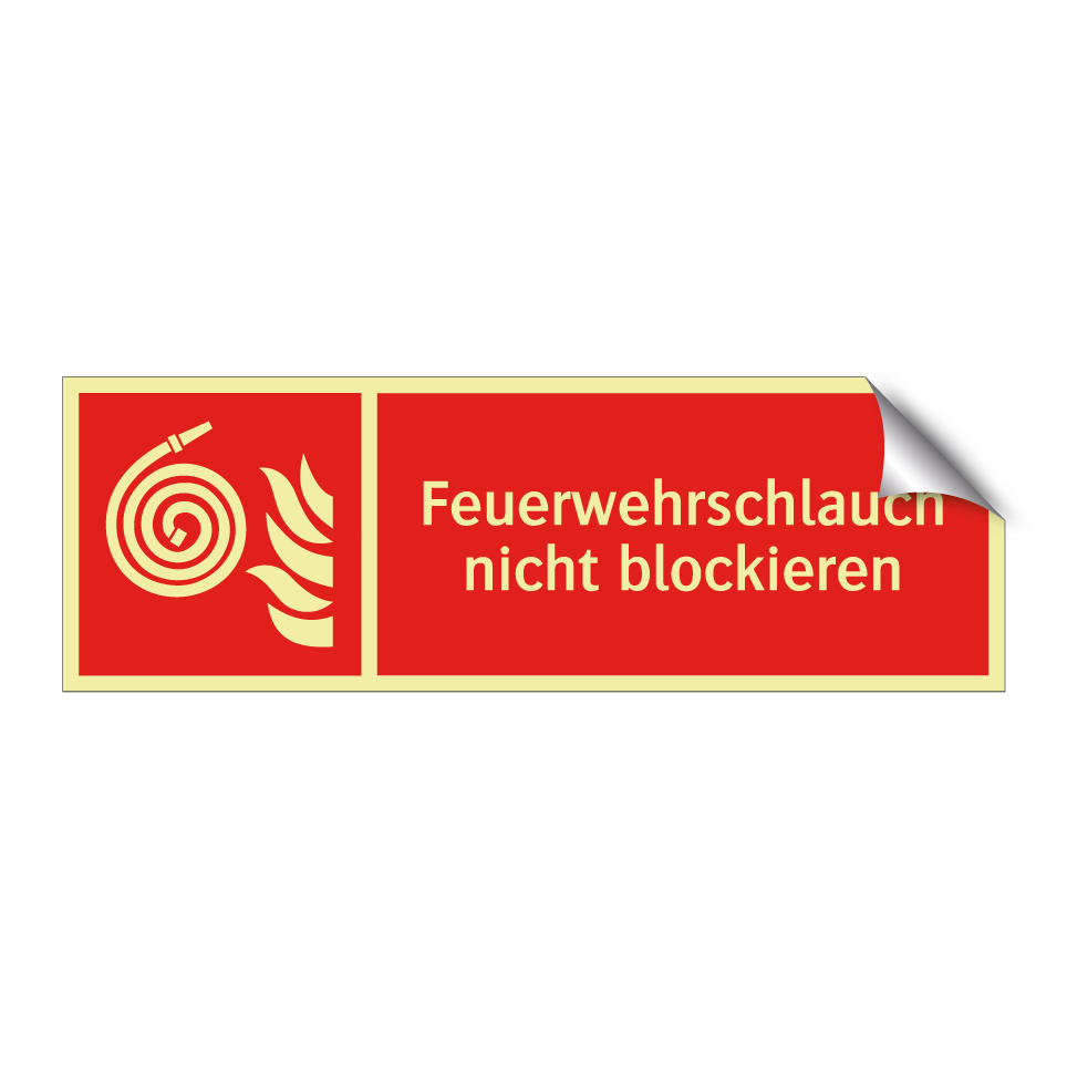 Feuerwehrschlauch nicht blockieren