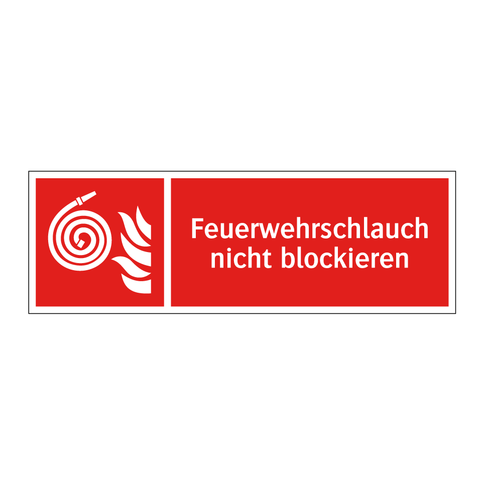 Feuerwehrschlauch nicht blockieren