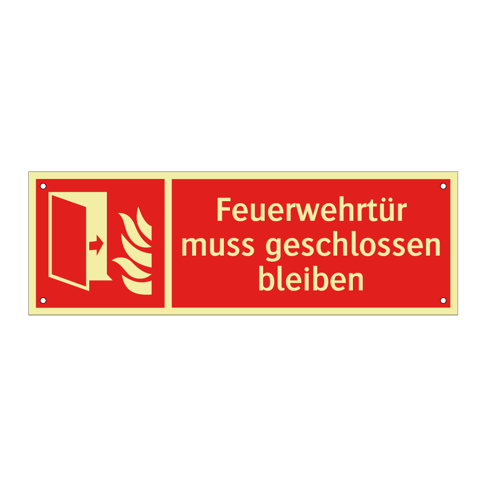 Feuerwehrtür muss geschlossen bleiben