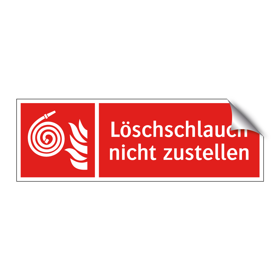 Löschschlauch nicht zustellen