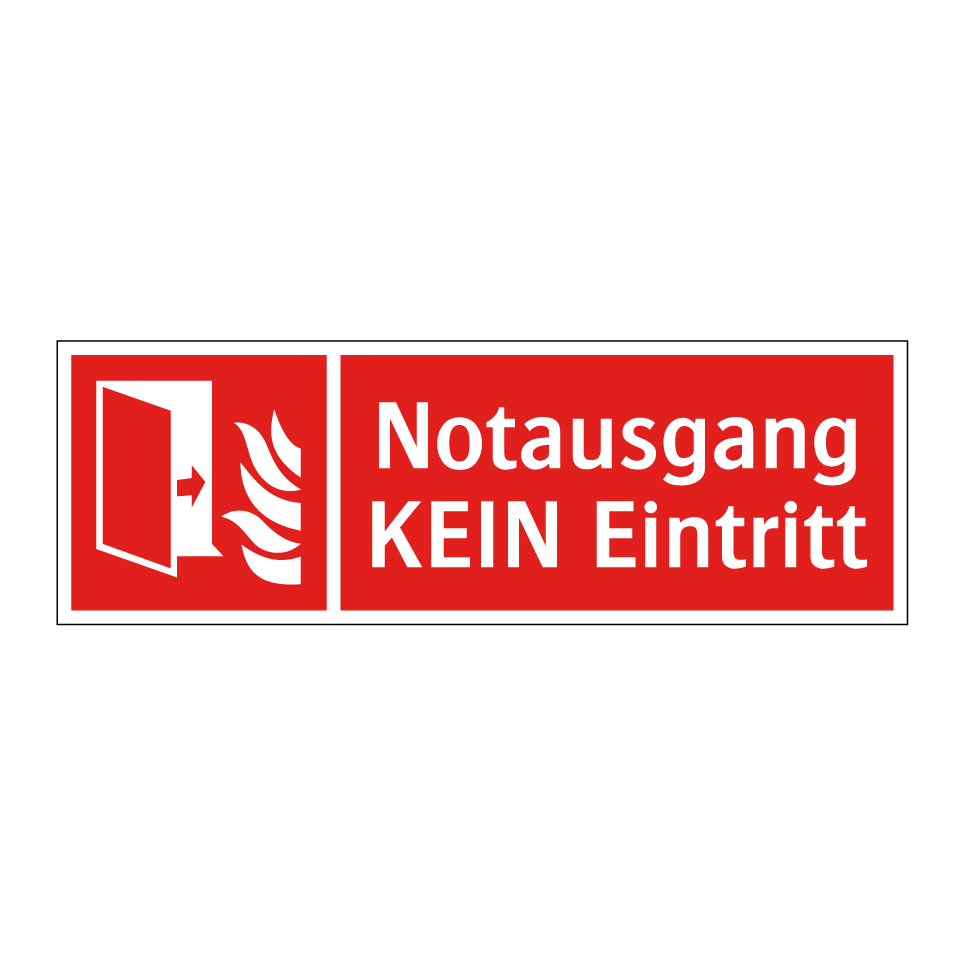 Notausgang KEIN Eintritt