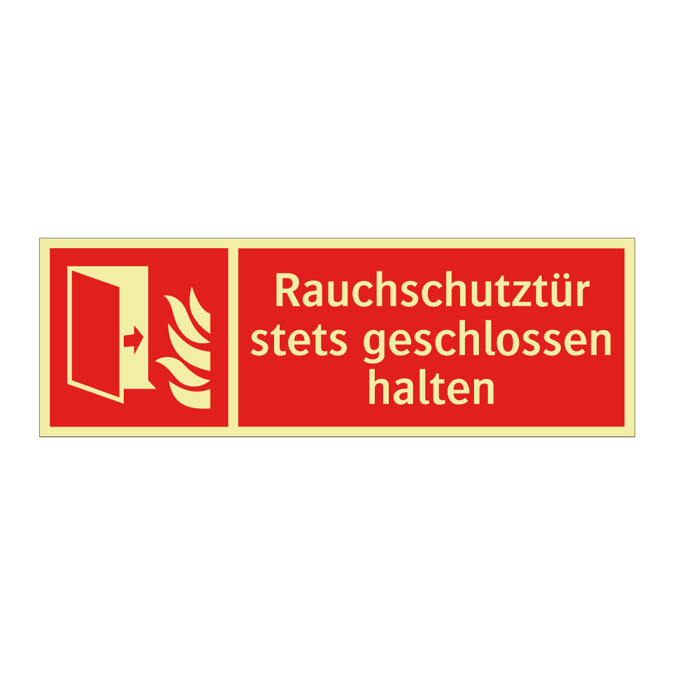 Rauchschutztür stets geschlossen halten