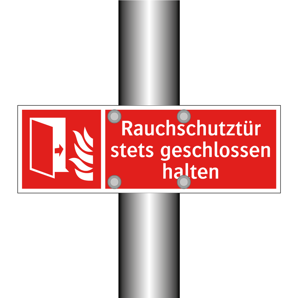 Rauchschutztür stets geschlossen halten