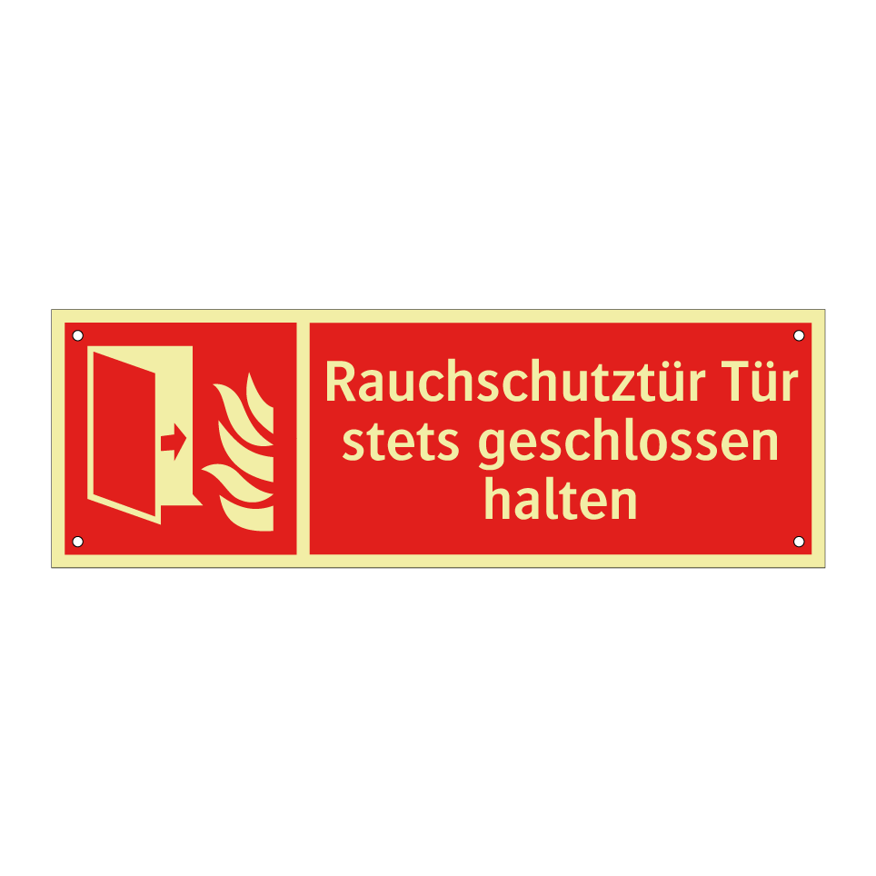 Rauchschutztür Tür stets geschlossen halten