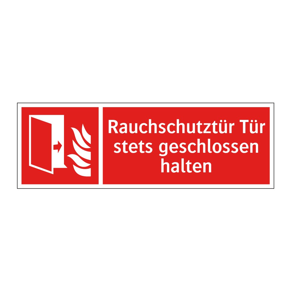 Rauchschutztür Tür stets geschlossen halten