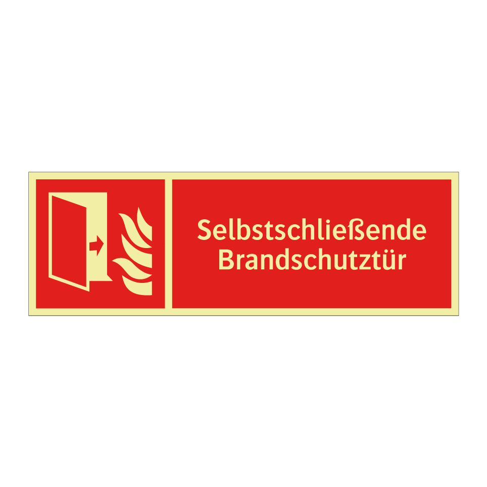 Selbstschließende Brandschutztür