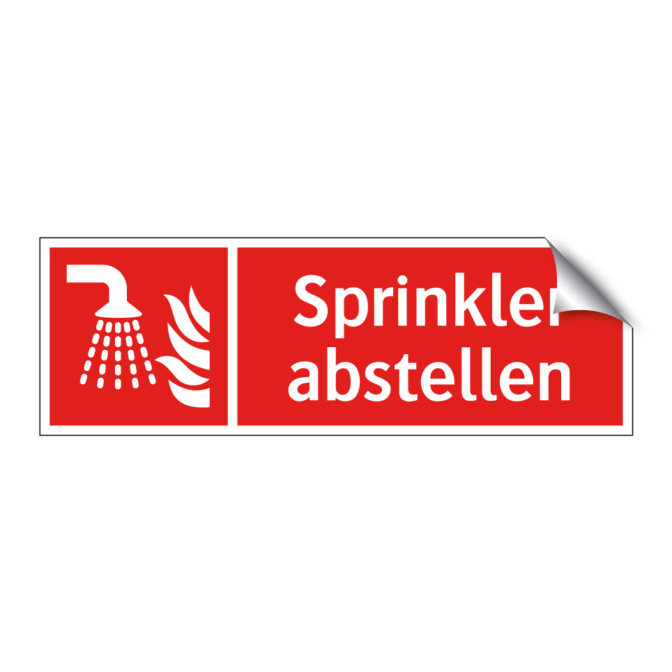 Sprinkler abstellen