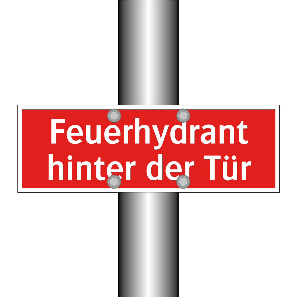 Feuerhydrant hinter der Tür