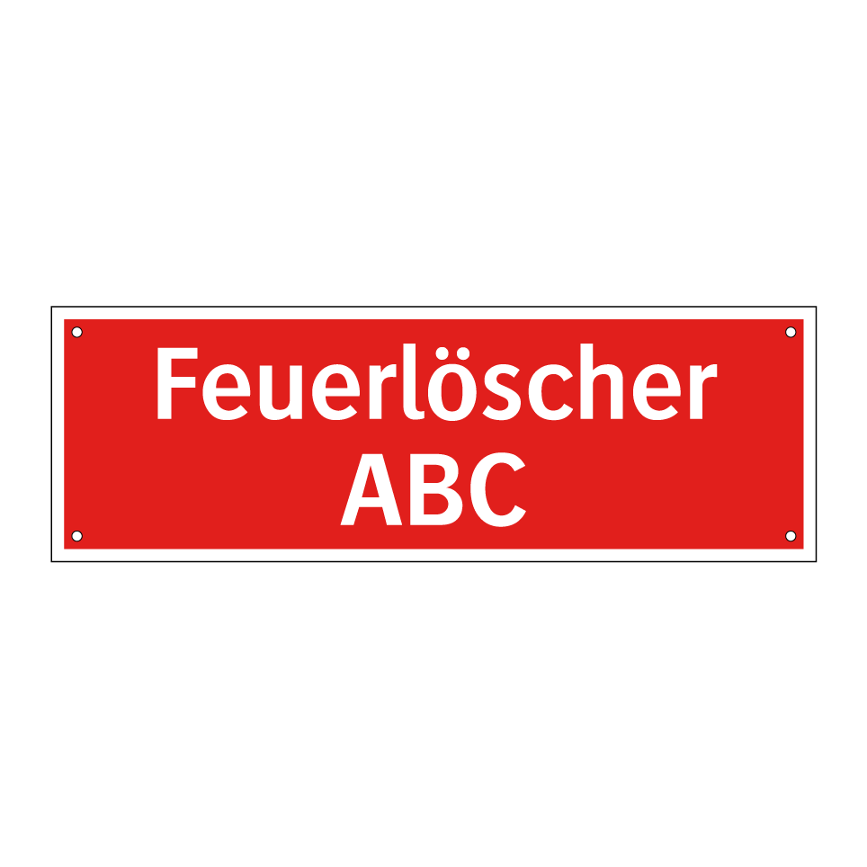 Feuerlöscher ABC