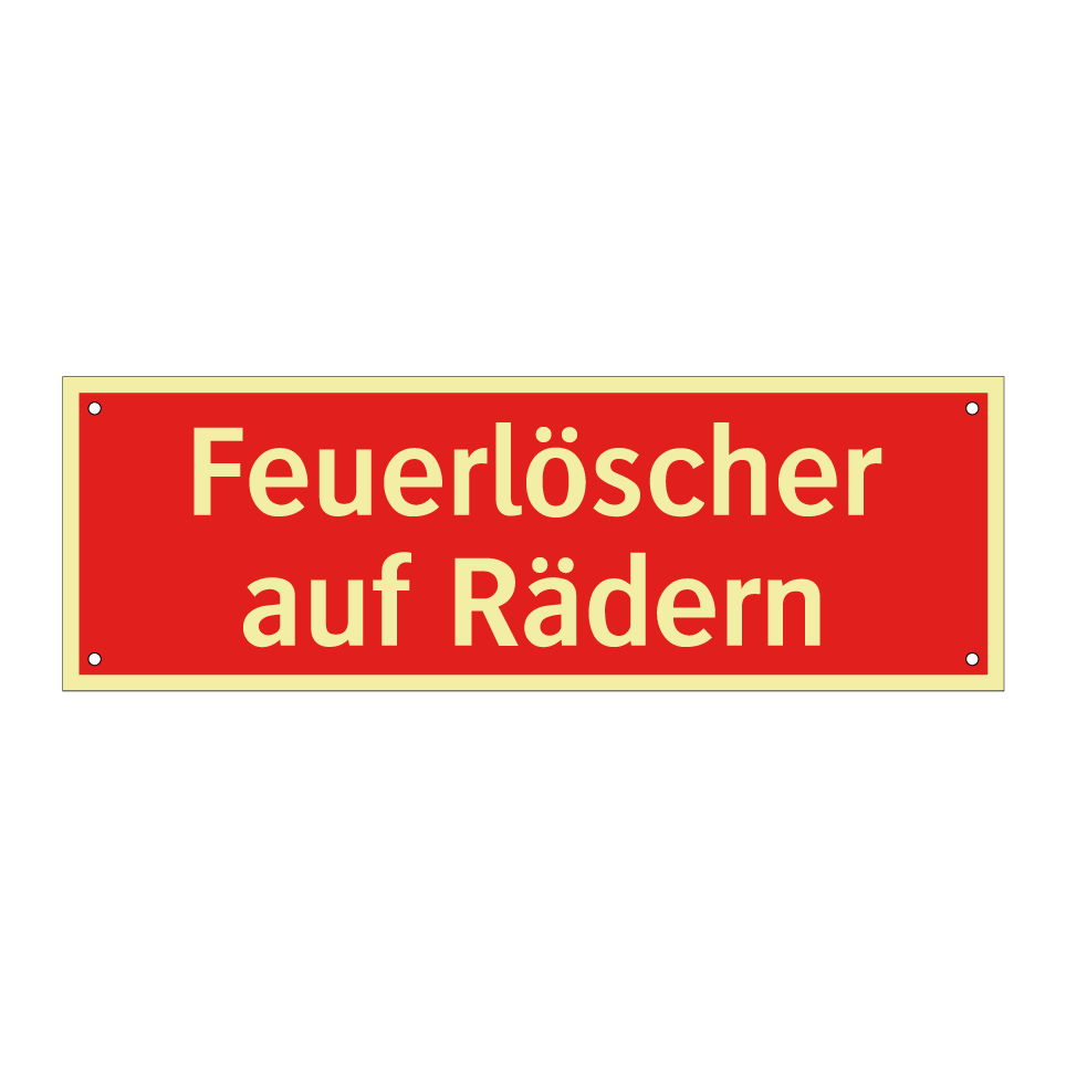 Feuerlöscher auf Rädern