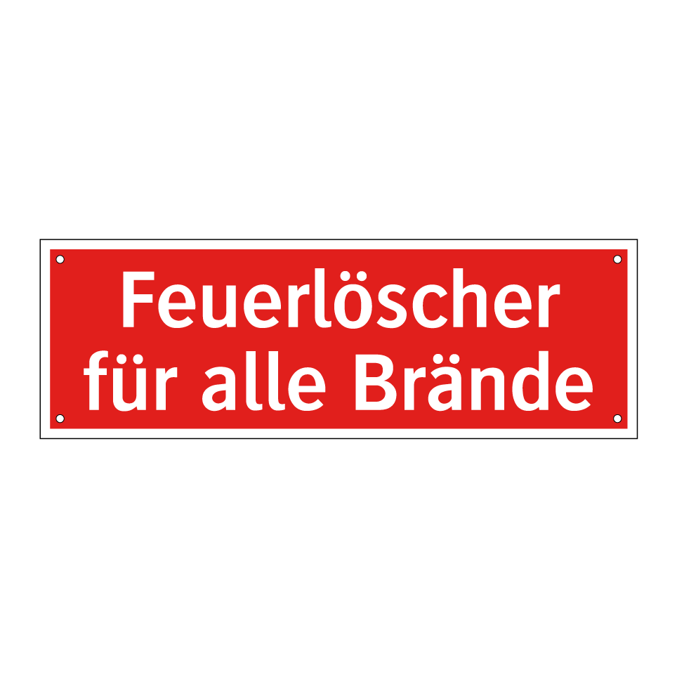 Feuerlöscher für alle Brände