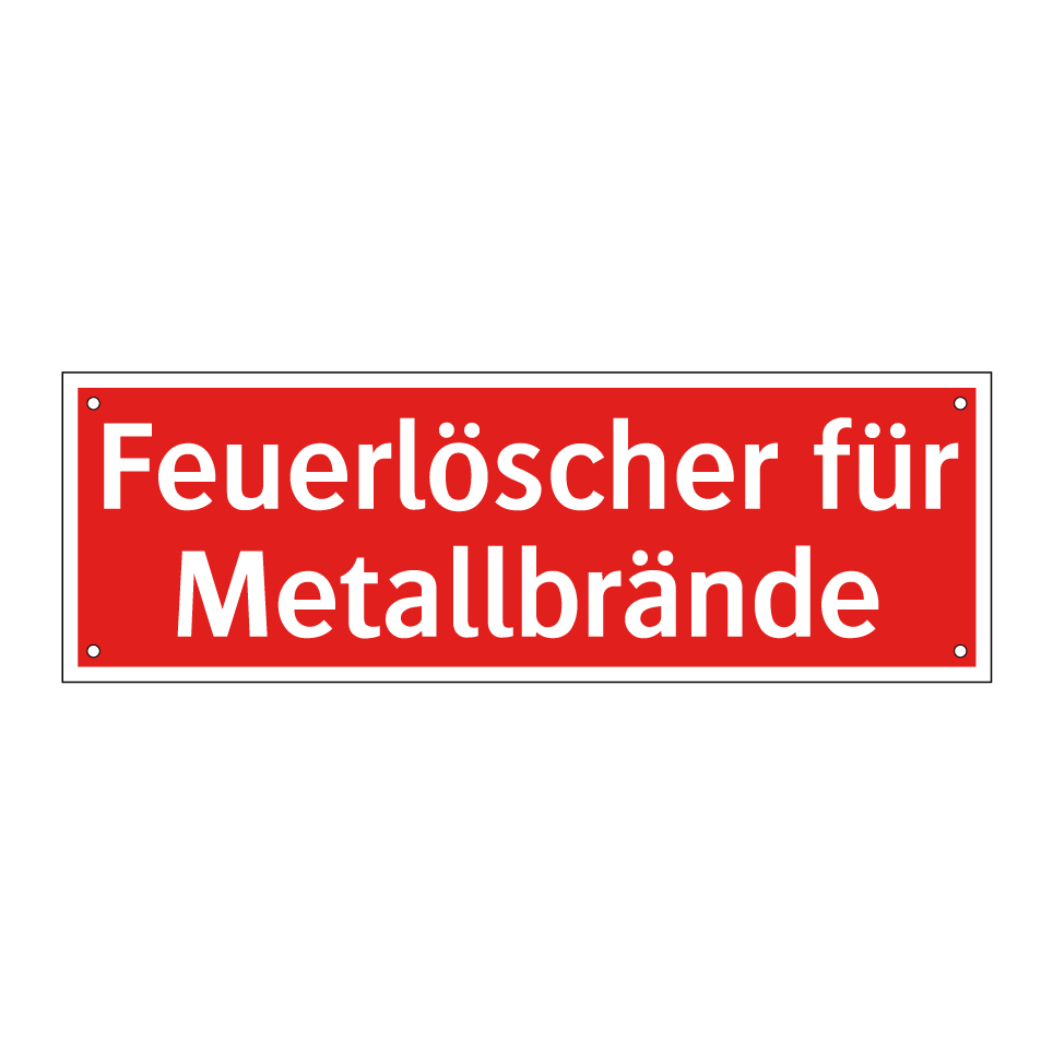 Feuerlöscher für Metallbrände