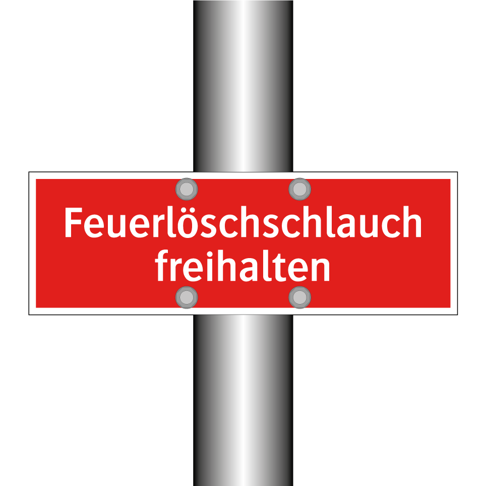 Feuerlöschschlauch freihalten
